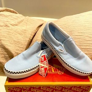 VANS Check Foxing Cool Blue Slip On